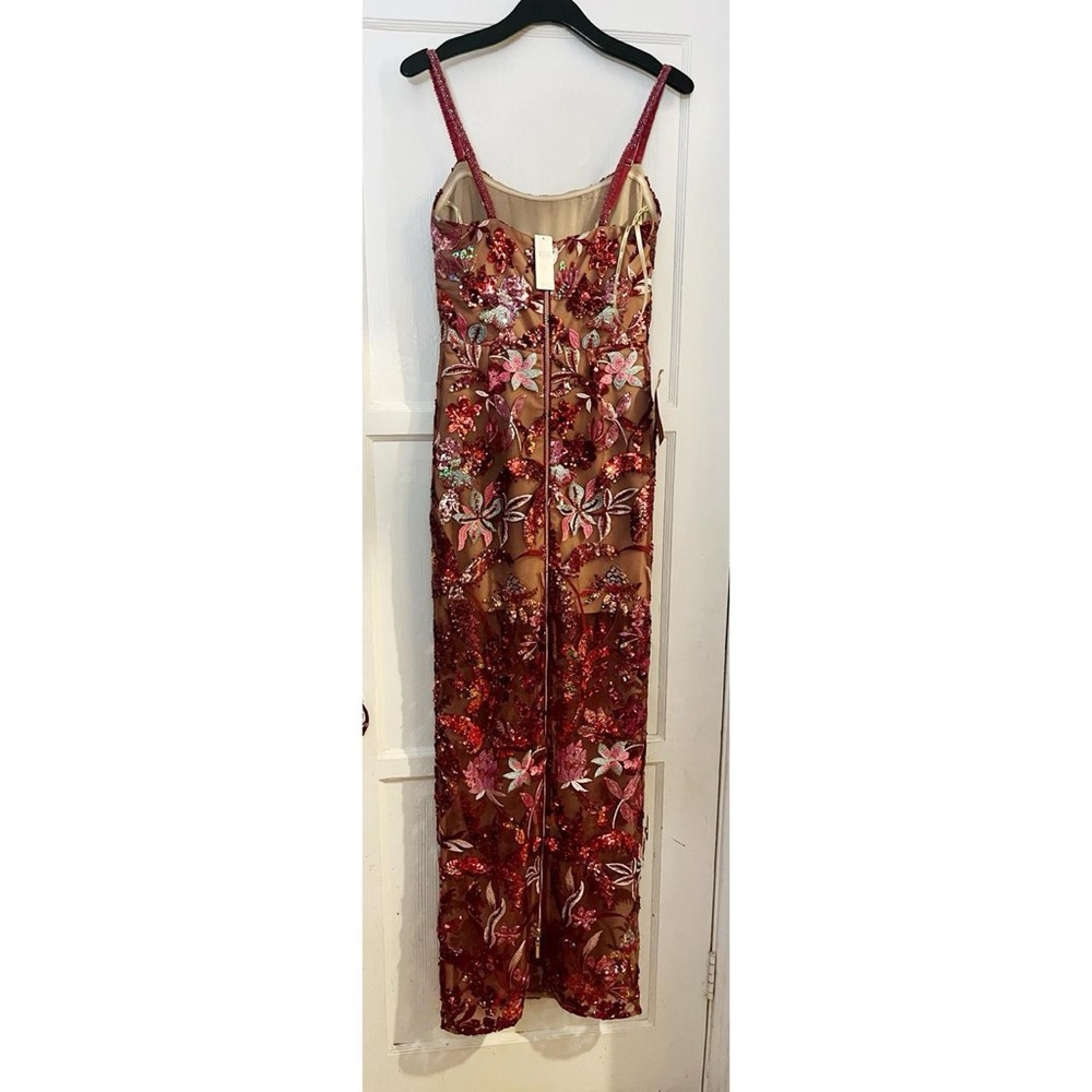 Bronx and Banco Dahlia Leona Embroidered Sparkling Gown - Picture 5 of 6